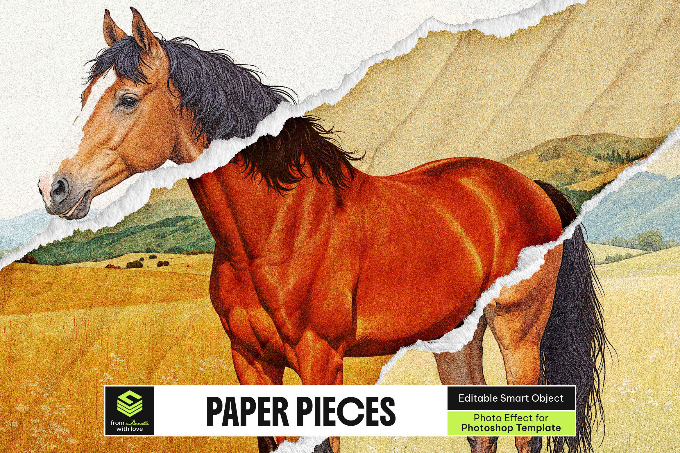 Paper Pieces Photo Effect